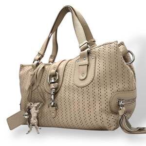 Chloé Chloe Kerala Tote Bag, Leather, Y2K Vintage Archive, 00s, Perforated, C...
